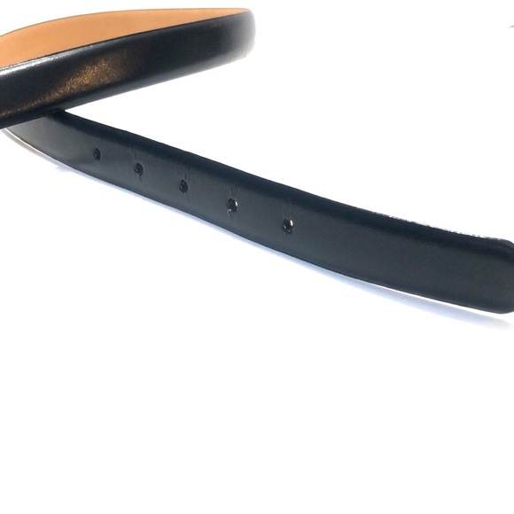 Navy Blue & Bling Genuine Leather Belt Size Large - Picture 8 of 11